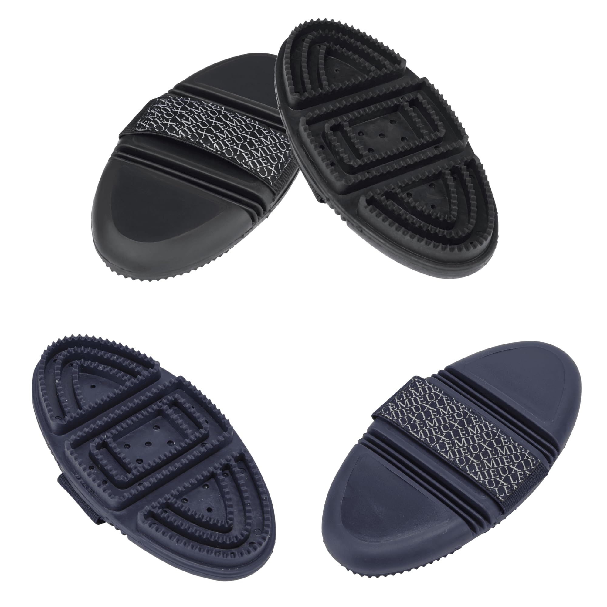 LeMieux Flexi Curry Comb For Horses - Ergonomic Shape - Flexible - One Size - Black