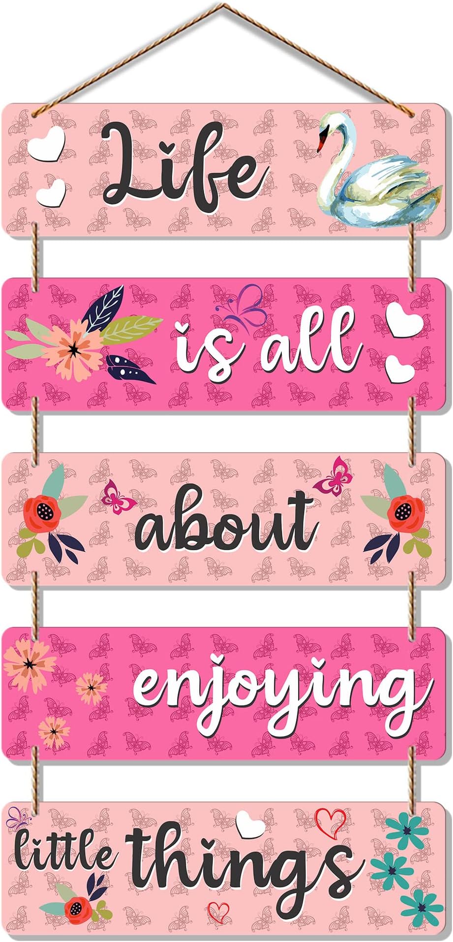 Artvibes Welcome Home Quote Decorative Wall Art MDF Wooden Wall Hanger for Living Room | Bedroom | Gifts | Decorative Items for Home | Artworks Wall Hangings Ornaments (WH_6210NN) (Multi 10)