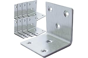 Premium 2 Inch Heavy-Duty Metal Angle Brackets