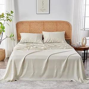 Sijo AiryWeight Tencel Sheet Set, 100% Lyocell Derived from Eucalyptus, Buttery Soft, Architectural Digest 2022 Best Cooling Sheets Winner, 1 Top Sheet Only (Fog, Twin/Twin XL)