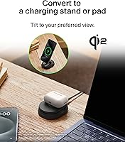 Vista 7 de Belkin Soporte de carga magnético convertible de 15 W - Cargador Qi2 rápido compatible con MagSafe, cargador de iPhone para Apple iPhone 16, 16