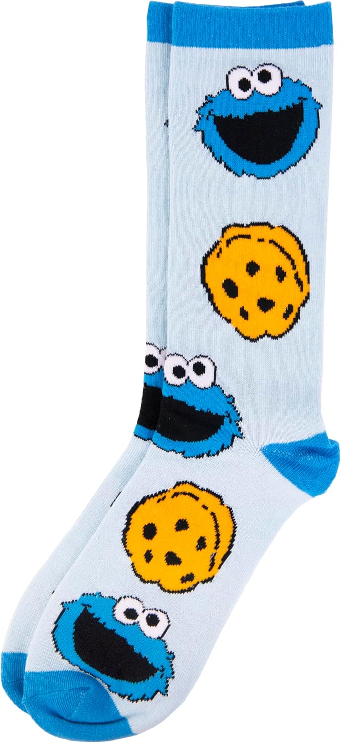 Sesame Street mens Cookie Monster Lounge Set With T-shirt, Lounge Pant and Sock in Sizes S-xl