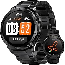 AMAZTIM Smart Watch with GPS, Rugged Outdoor Fitness Watch, 5 ATM & IP69K