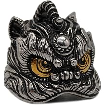 Mythical Animals Guardian Motorcycle Bell with Hanger for Biker,Bring in Wealth and Treasure Good Luck Keychain