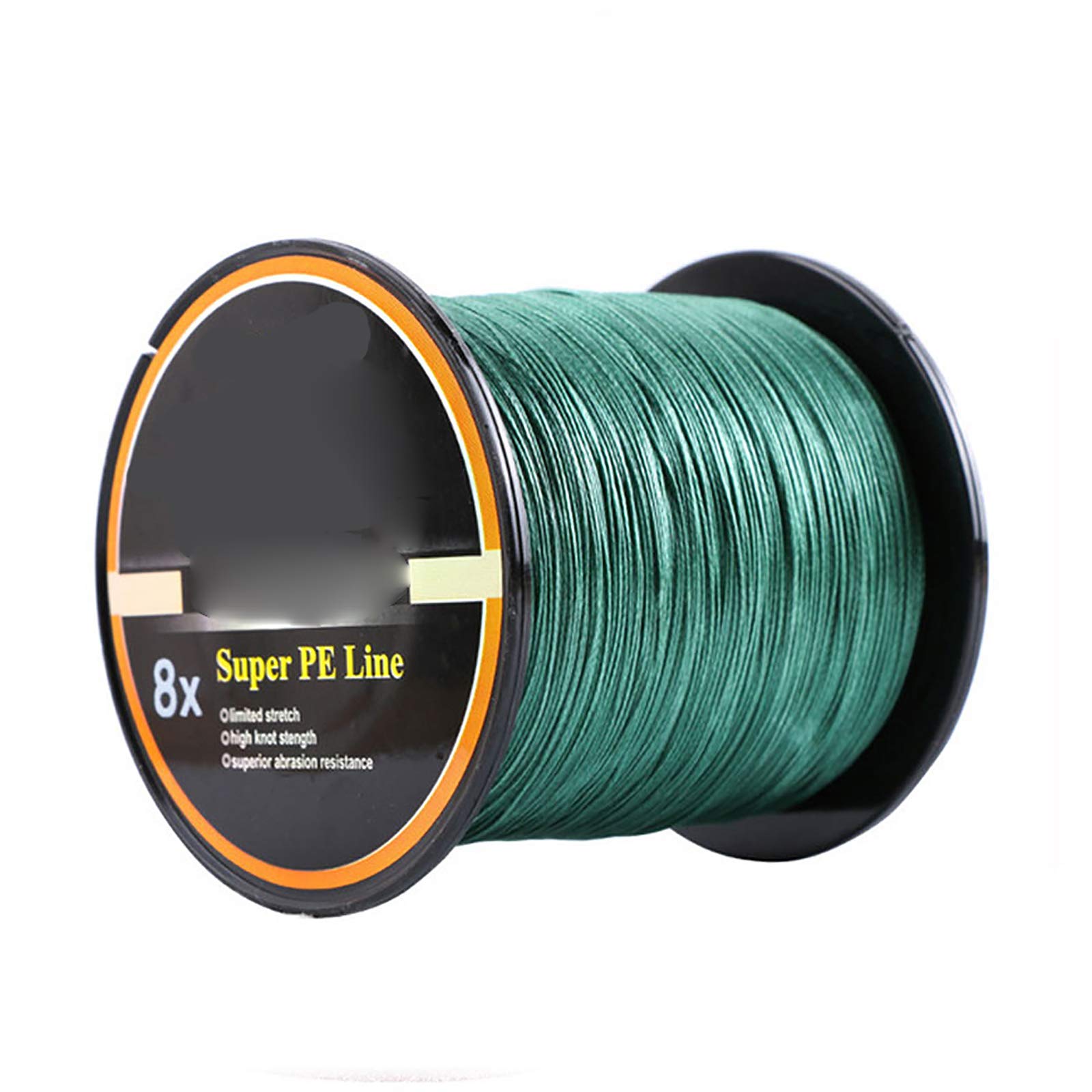 8 Strands Braided Fishing Line, Abrasion Resistant, Highly Sensitivity, Zero Stretch and High Performance, for Carp Bass Trout, 500M, Line No.3.0, 40lb, Dark Green