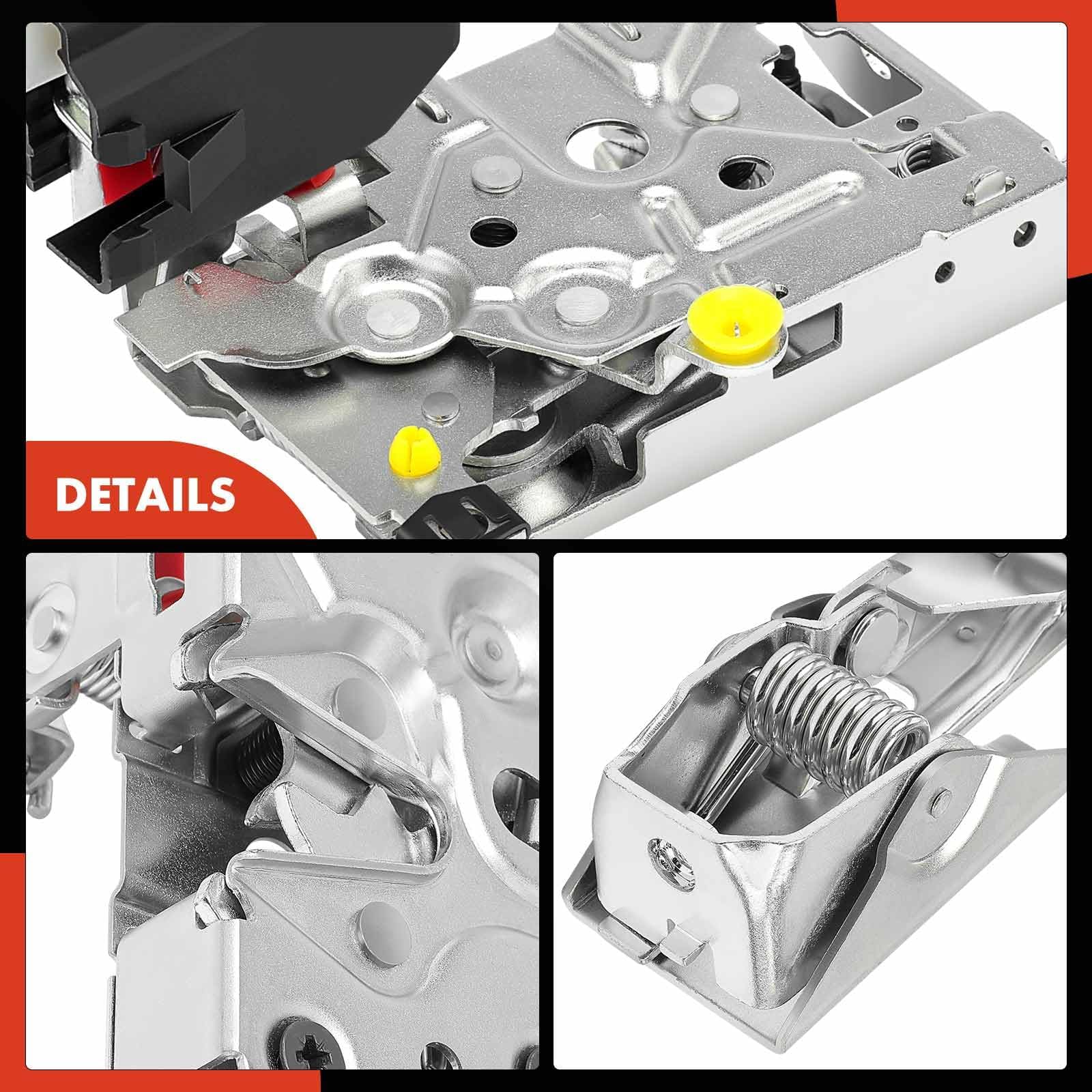 Front Left Door Lock Latch With Cable & Rod Kit – Fits Ford F-Series 1992-1997