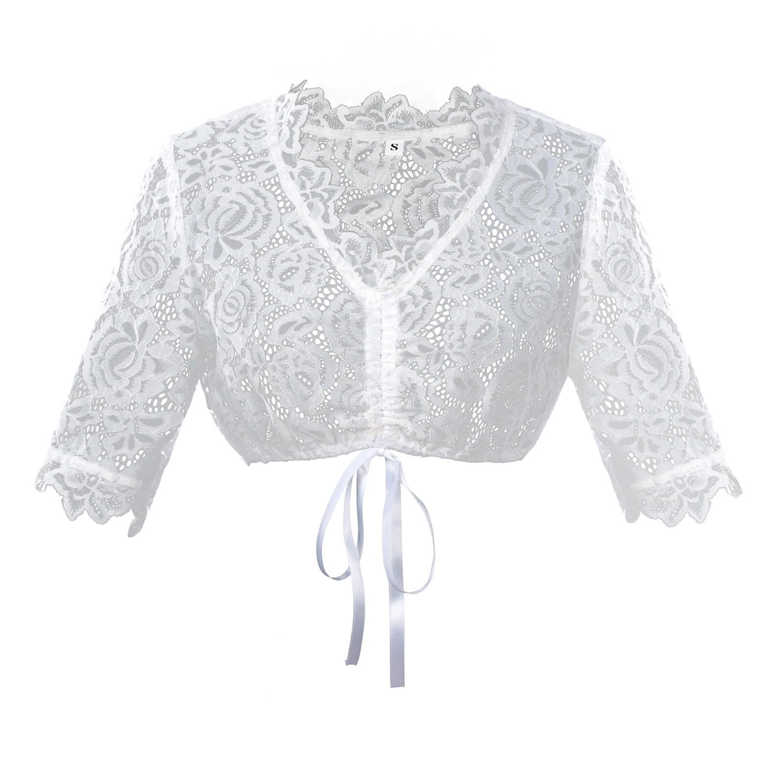 Vestito Dirndl Donna Lungo Abiti da Cerimonia Donna Vestito Bavarese per Oktoberfest Elegante per Regalare Stile al Party Abito Floreale in Pizzo con Grembiule e Stivali Tracht Cameriera