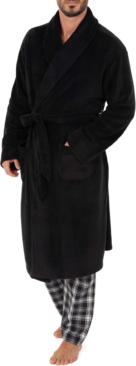 Van Heusen mens Comfort Soft Fleece Robe