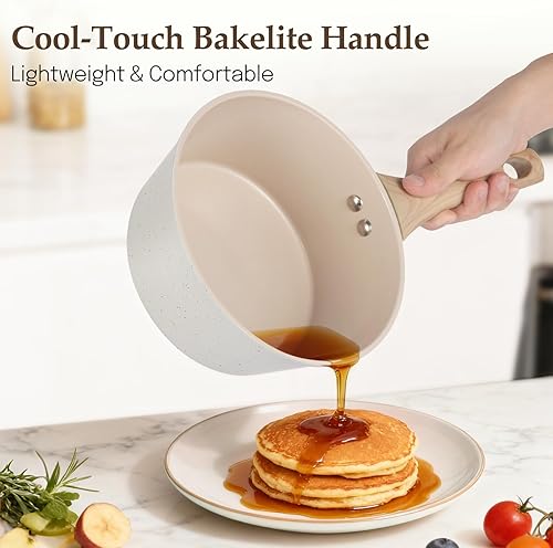 Miniatura 8 de Juego de ollas y sartenes antiadherentes, juego de utensilios de cocina de cerámica de 11 piezas, utensilios de cocina de inducción antiadherentes,