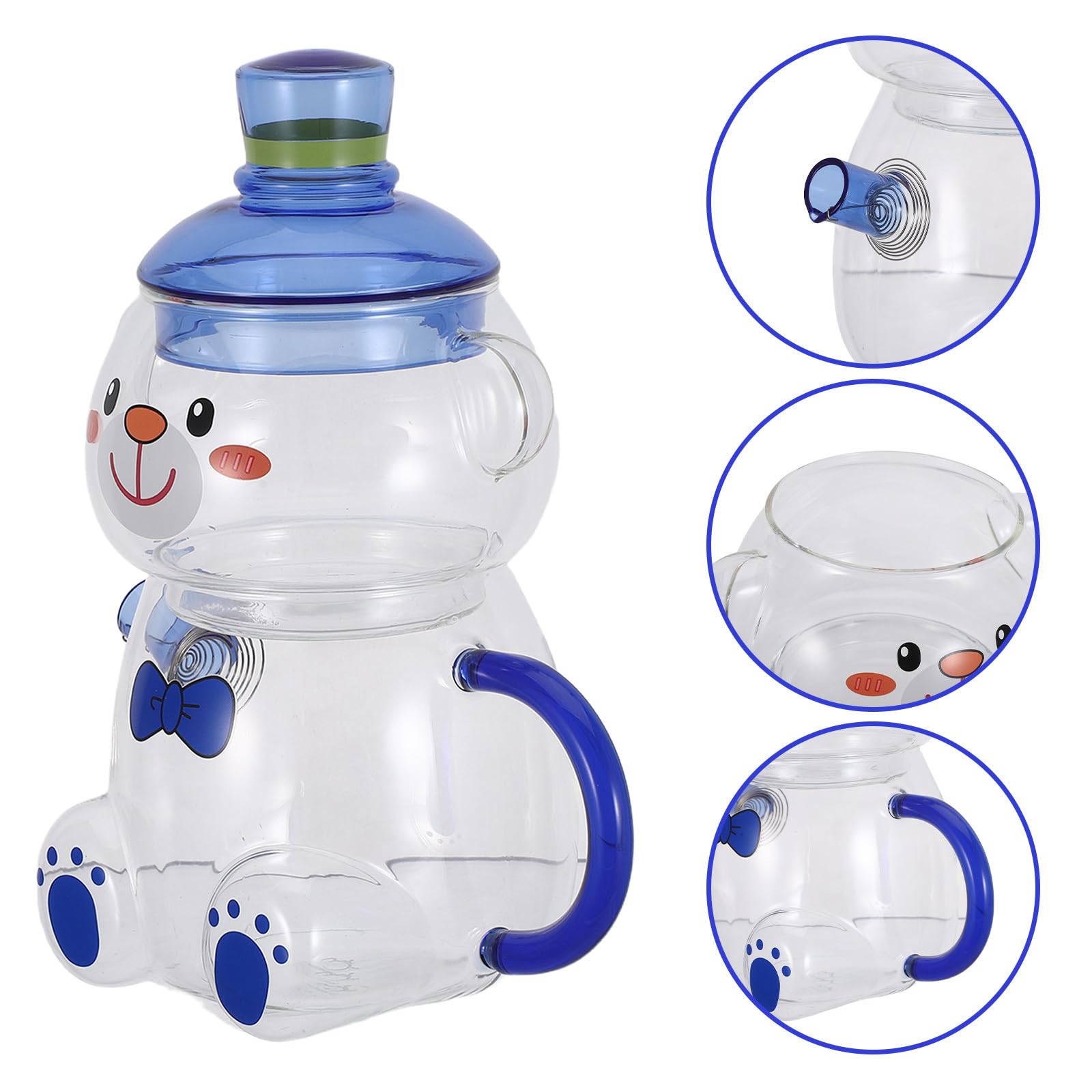 Bären Glaskrug Satz 500ml mit 400ml Becher aus Glas