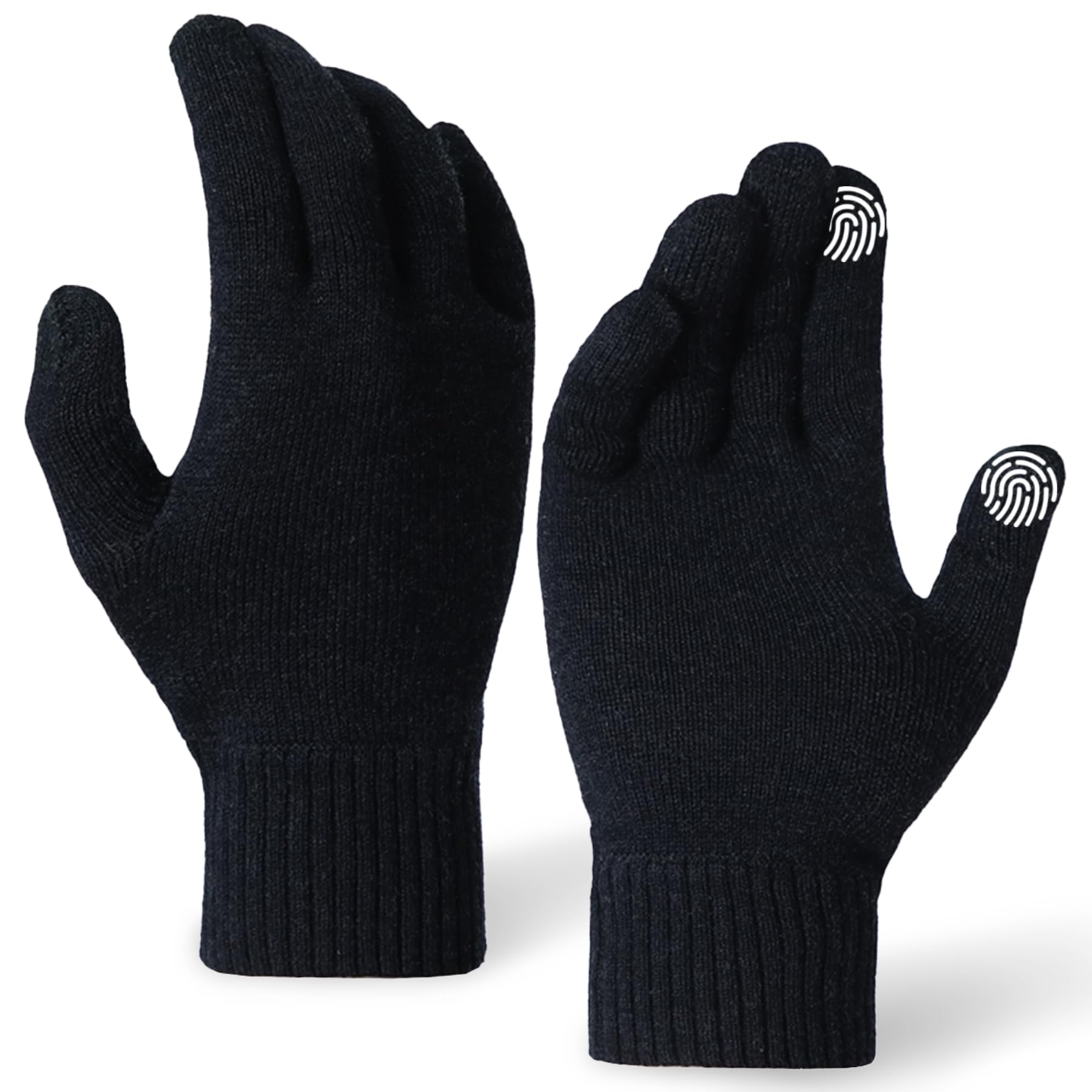 WANDER Merino Wool Running Gloves Touchscreen for Men&amp;Women Upgraded