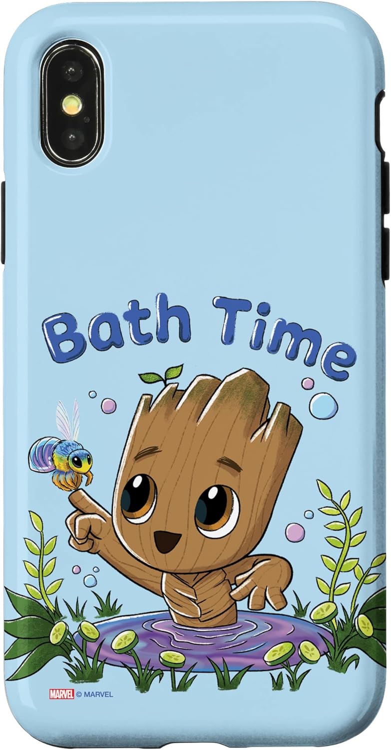 iPhone 15 Plus Marvel Studios I Am Groot Bath Time Case