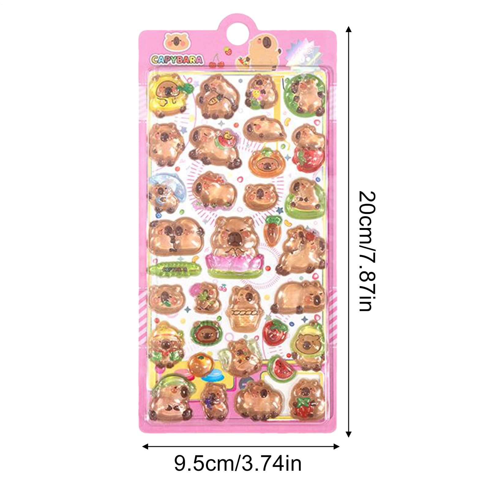 Amazon.co.jp: ぷっくりシール おしりぷにぷにデコレーション カピバラ 