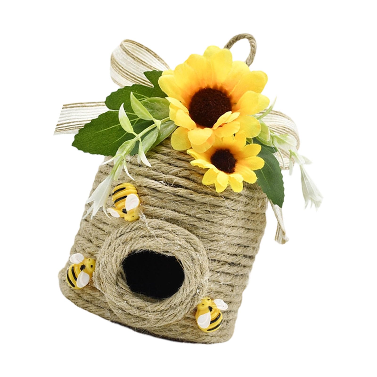 Tsophreniq Round Bees Nest Hanging for Themed Parties and Home Decor, 12x10cm Wall Hanging Party Supplies