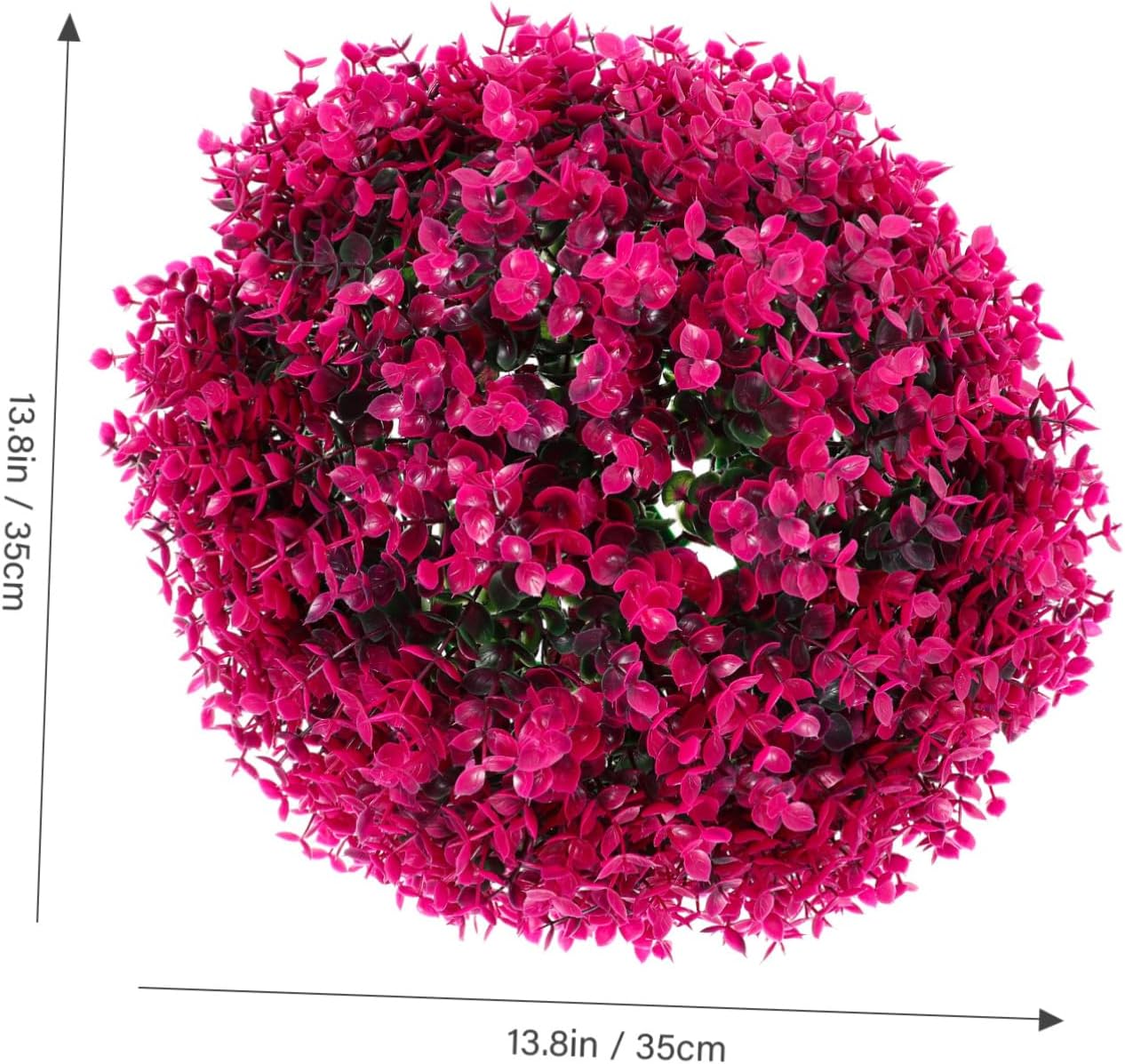 Artificial Topiary Balls Eucalyptus Leaf Green Grass Balls No Maintenance Outdoor Indoor for Porch Wedding Banquet