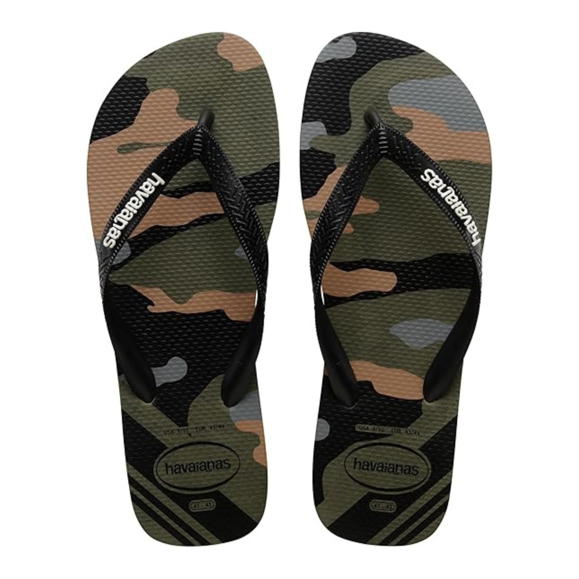 Havaianas - Top Camu, Bequeme, Robuste und Leichte Badelatschen im Tarndesign für Männer