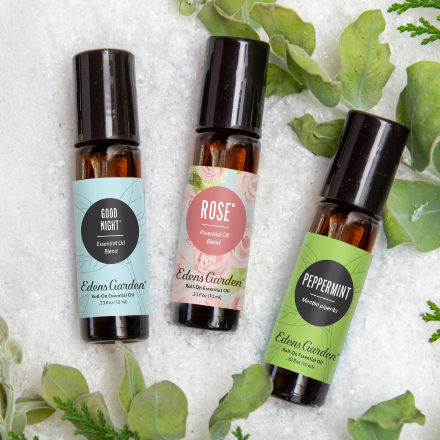 Edens Garden Essential Oil Roll-On 3 Set, 100% Pure Therapeutic Grade & Natural Aromatherapy Roller Blends For Relaxation, Sleep & Skin Care Oils - For Massage, Body & Self Care, 10 ml Roll-On/ 3 Pack - Image 2