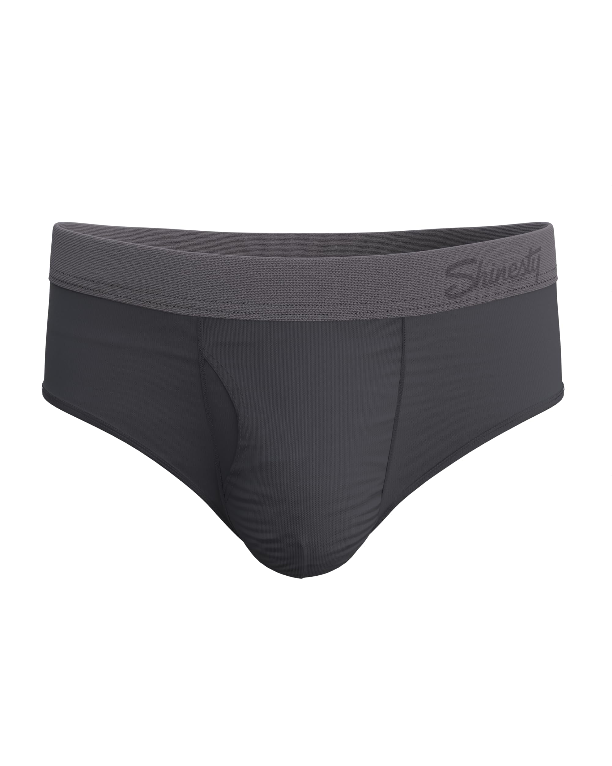 Shinesty Men's Grey Tonal Hammock Support Briefs | Underwear | Anti-Chafing, Moisture Wicking, Breathable, S