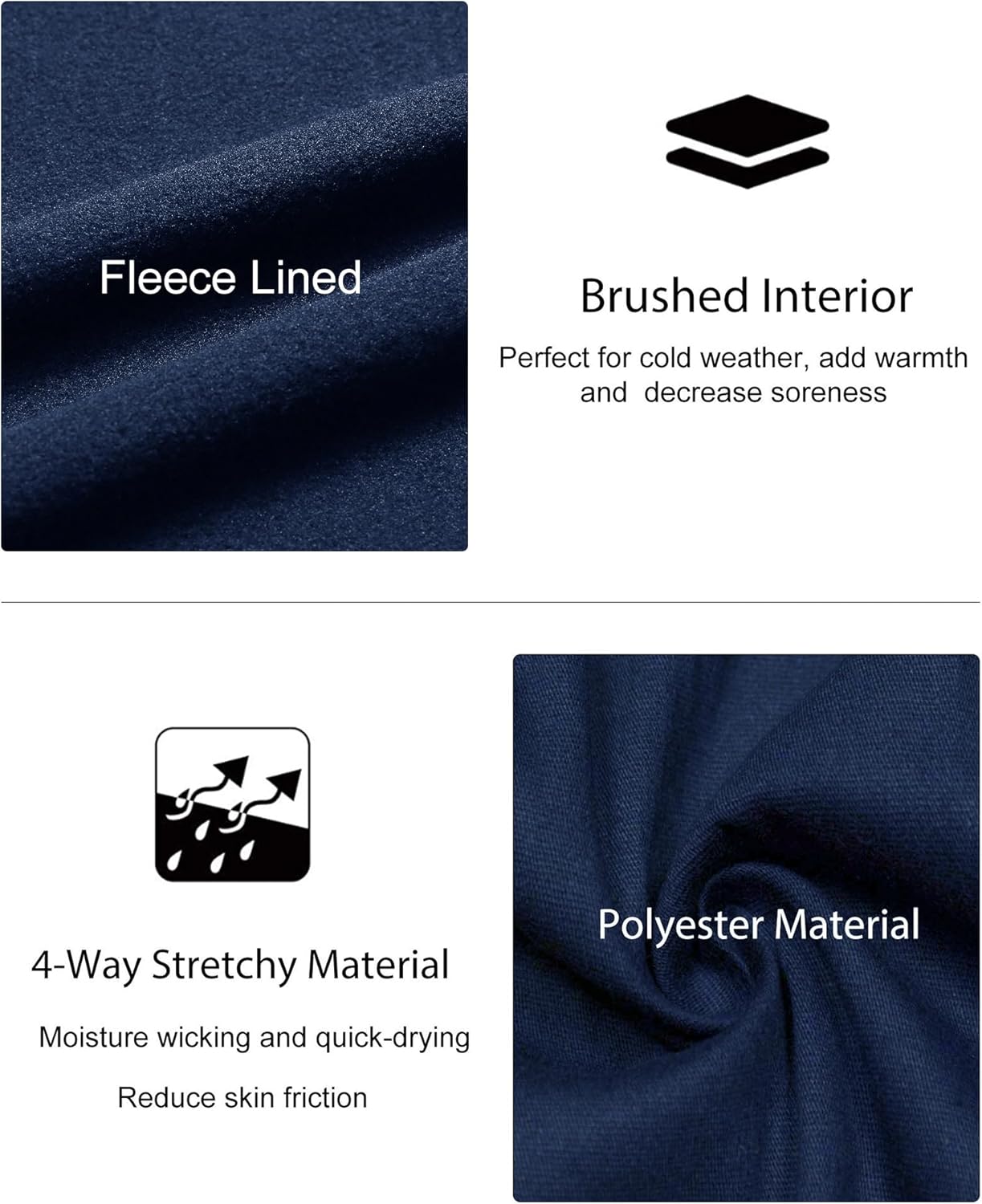 Youth Thermal Base Layer Set Fleece Lined Undershirt Unisex Athletic Shirt Kids Pants for Ski - Image 3