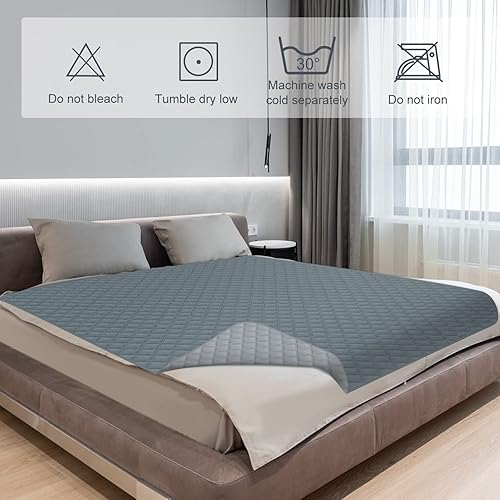 Miniatura 5 de Comsmart Funda impermeable para sofá de perro y gato, manta de muebles líquida antideslizante, a prueba de urinario, manta protectora reversible