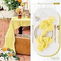 Vista 19 de Showgeous 10 Pack Baby Pink Cheesecloth Table Runner 10FT Long Semi-Sheer Gauze Table Runner Boho or Rustic Wedding Decor for Wedding Decor Arch