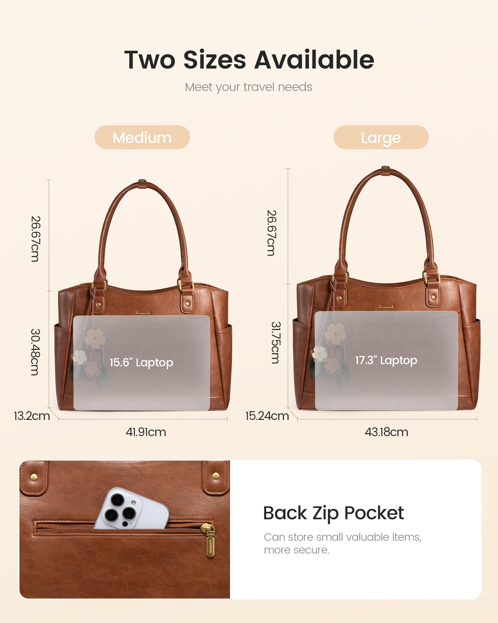 LOVEVOOK Damska torba na laptopa 15,6", torba robocza, torba na zakupy, torebka du偶a, elegancka torba nauczycielska, torba tote ze sk贸ry PU, torba szkolna, torba na laptopa z zawieszk膮 w kwiaty, do