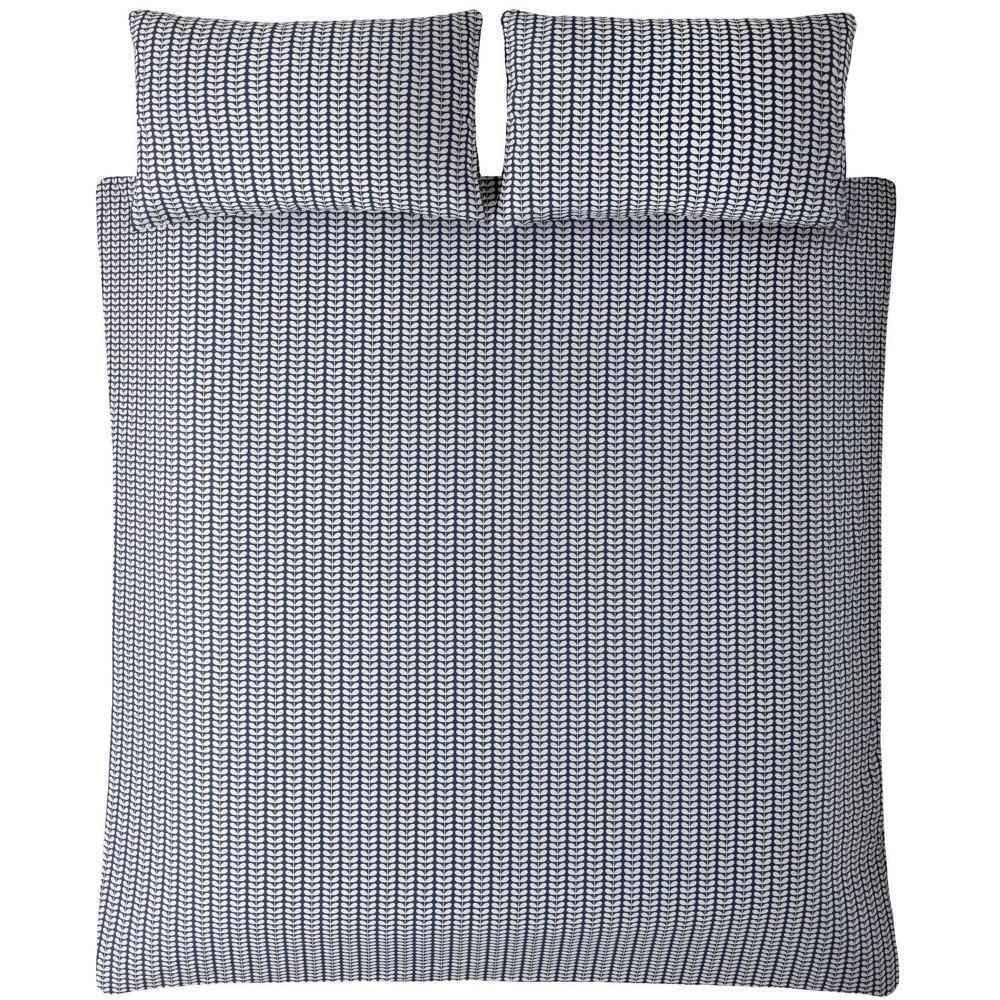 Tiny Stem Whale Blue Bedding: Super King Size Duvet Cover (260cm x 220cm)