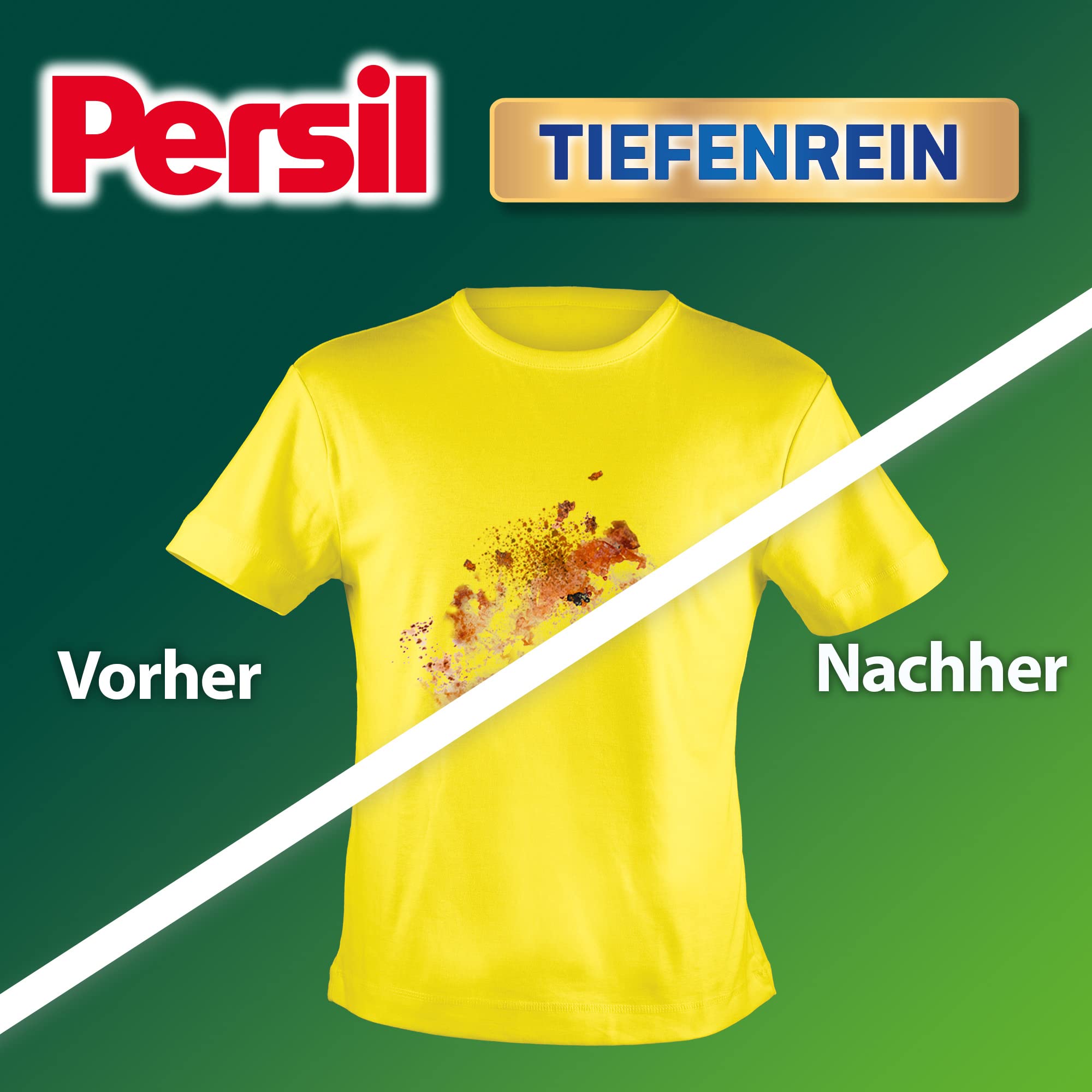 Persil Color Kraft-Gel (2 x 100 Waschladungen), Flüssigwaschmittel mit Tiefenrein Technologie, Colorwaschmittel für reine Wäsche und hygienische Frische für die Maschine, wirksam ab 20 °C