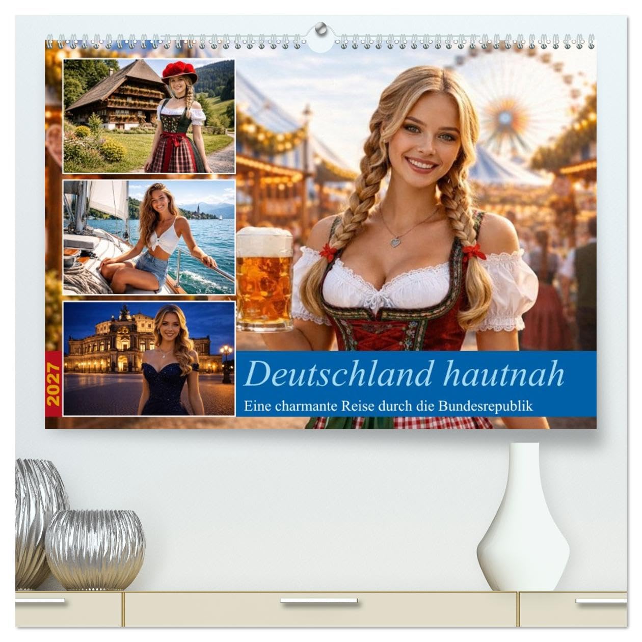 CALVENDO · Deutschland hautnah (Kalender 2027) | DIN A2 Querformat · Premium-Wandkalender · Unterwegs in charmanter Begleitung