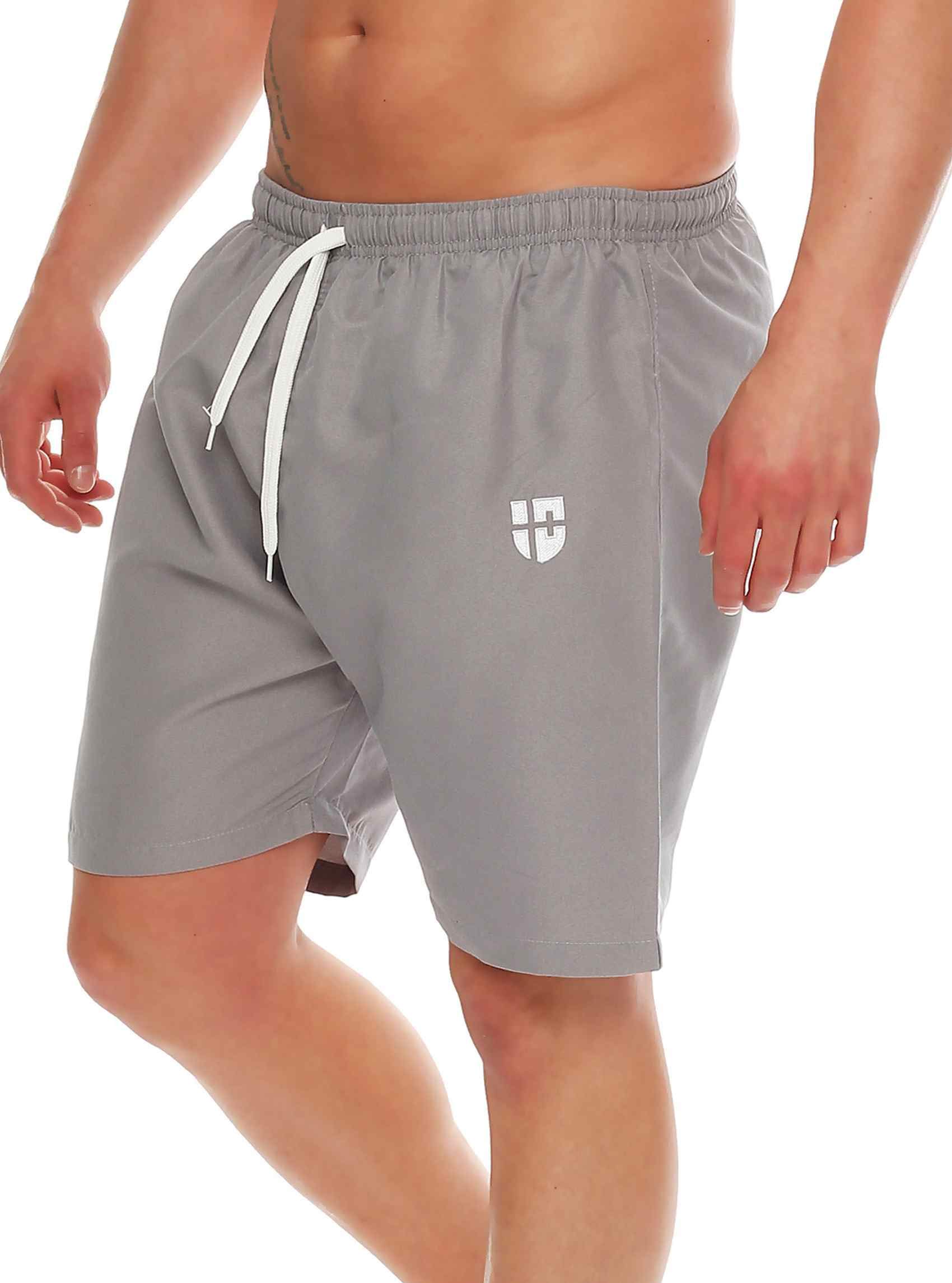 Gennadi Hoppe Herren Badeshorts Lange Badehose Strand Shorts Boardshorts