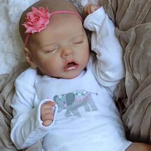 Miniatura 2 de JIZHI - Realistas muñecas reborn, de bebés recién nacidos, cuerpo suave, 17 pulgadas de longitud, incluye juguetes para el bebé y accesorios, ideal