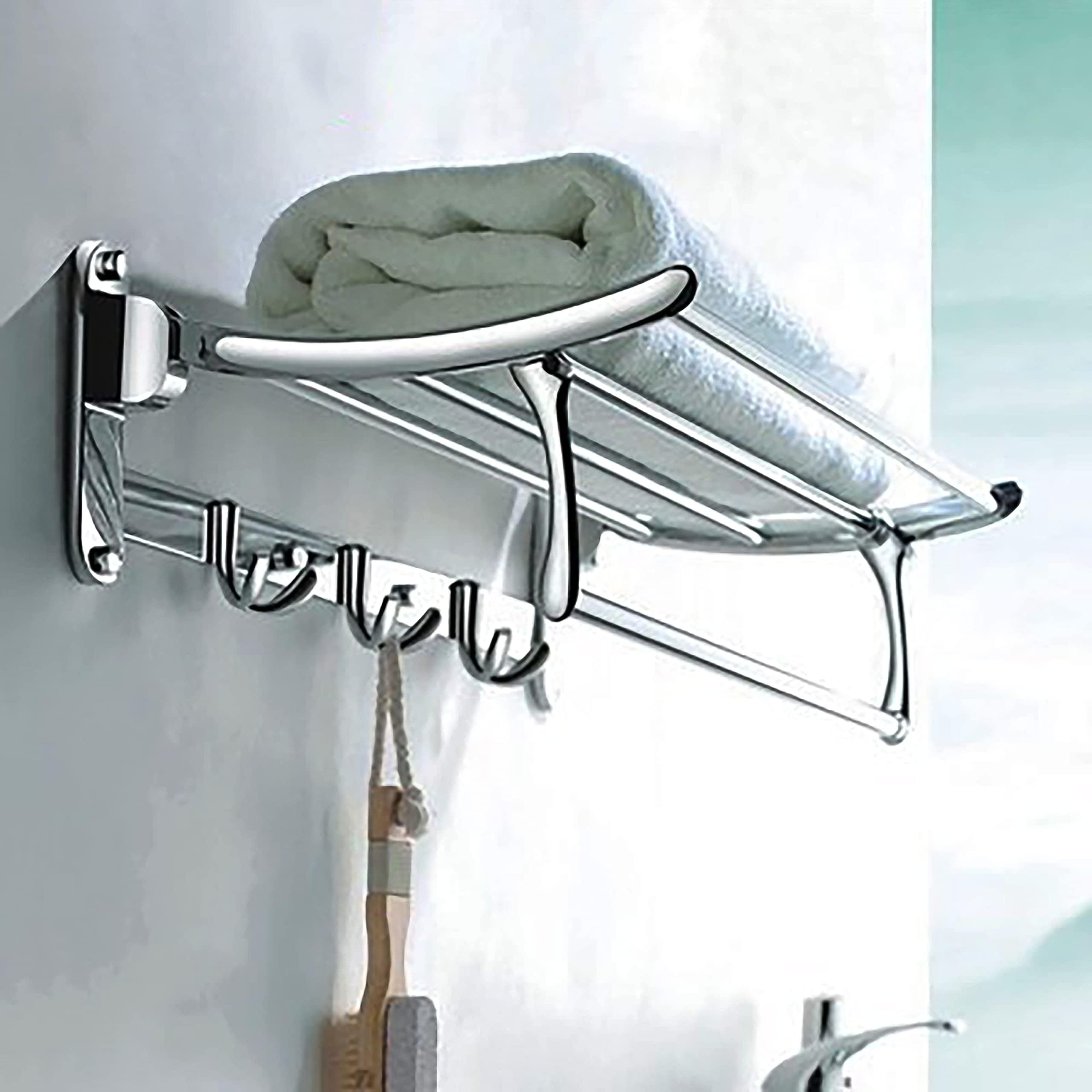Jaquar Brass 600mm Long Towel Rack (Chrome) : Amazon.in: Home Improvement
