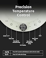 Vista 5 de INFOOD 0.8L Gooseneck Electric Kettle, Precise Temperature Control for Pour Over Coffee & Tea, 1200W Fast Boiling Water, Auto Shut Off, Scheduling