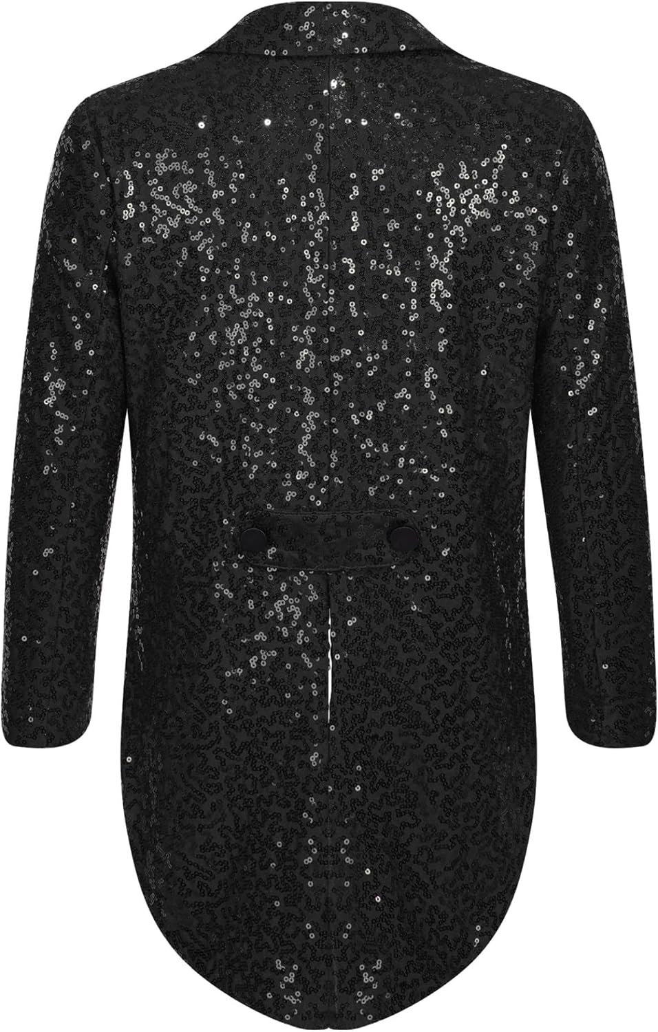 Kids Boy's Tuxedo Jacket Sequin Blazer Tailcoat Swallowtail Suit Dinner Party Formal Dress Coat