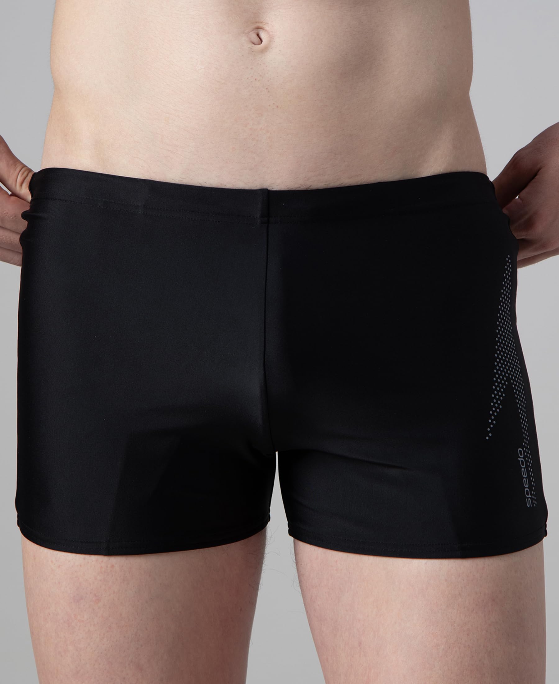 Speedo Men's Endurance10 Boom Logo Print Aquashort Swimming Trunks | UPF 40+ Sun Protection | Chlorine Resistance | Shape Retention Fabric | Drawstring Waist 4