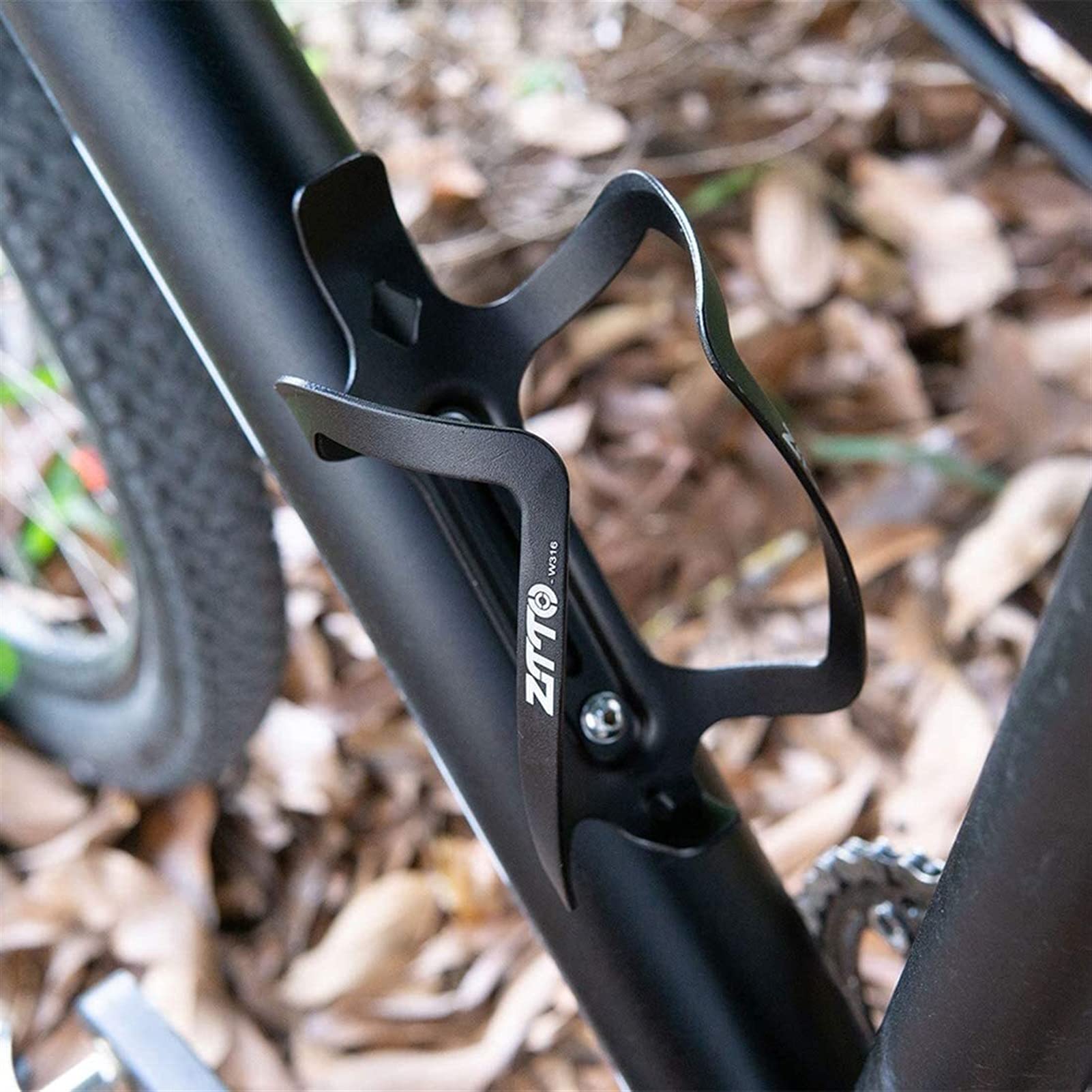 Fahrradflasche Käfig Mountainbike Aluminiumlegierung Flaschenkäfig Einteiliges Wasser Tasse Halter Reiten Zubehör (2 Stück) (Color : Black)