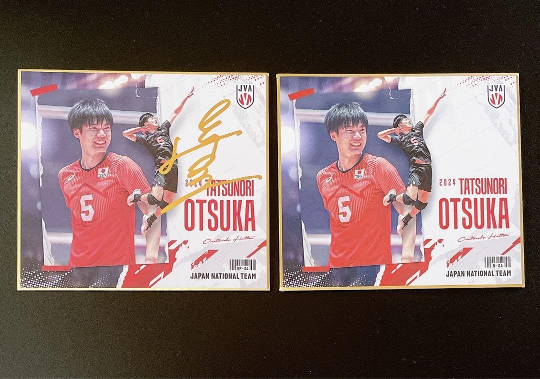 バレーボール男子日本代表2024 公式トレーディングmini色紙