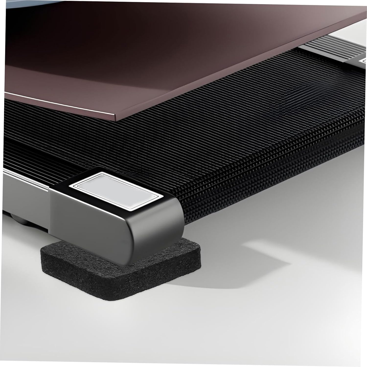6pcs Thick Padding Rowing Machine Mat Vibration Absorbing Sound Insulating Non-Slip for Home Gym Workout