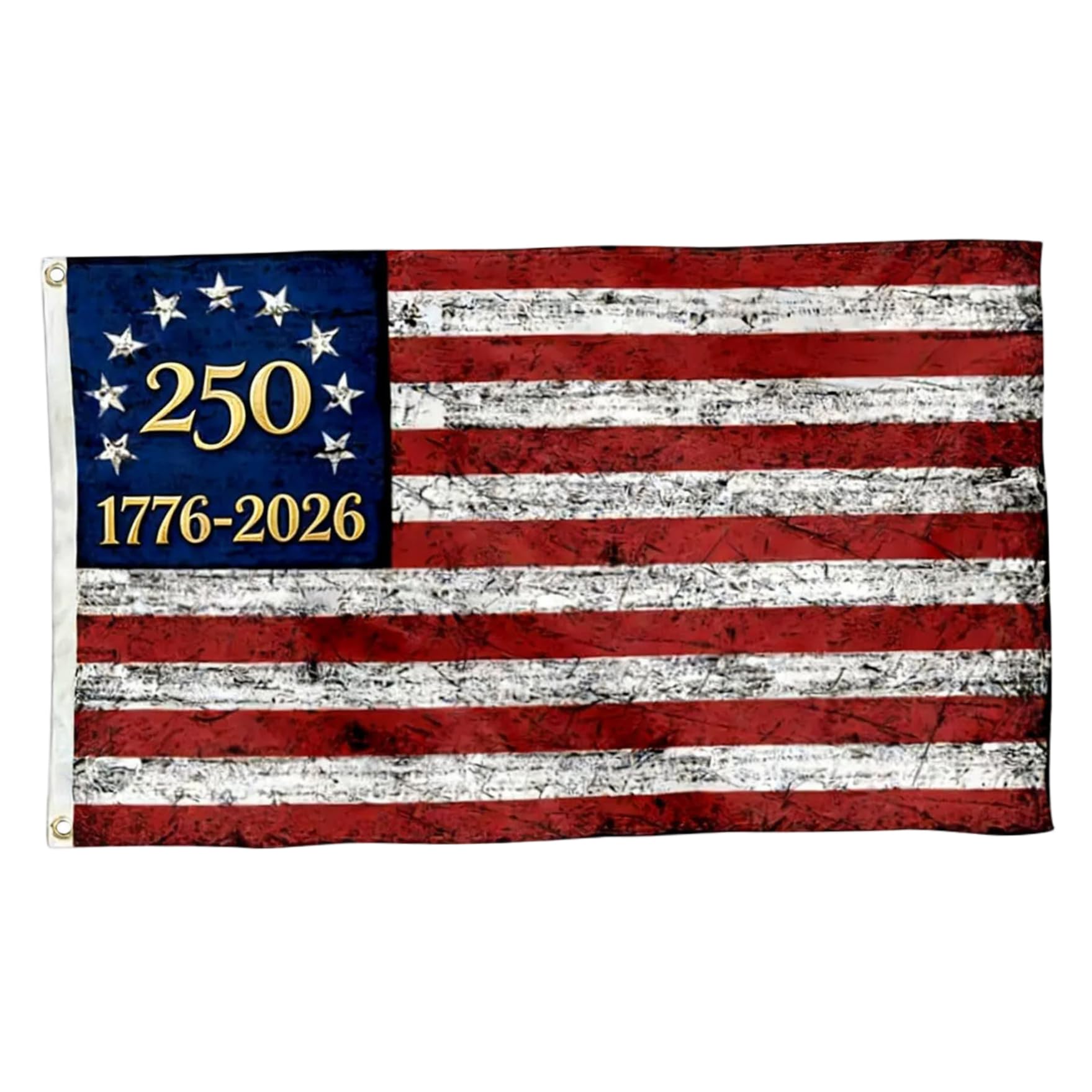 Bandera del 250 Aniversario de Estados Unidos para decorar jardines y salones 3x5