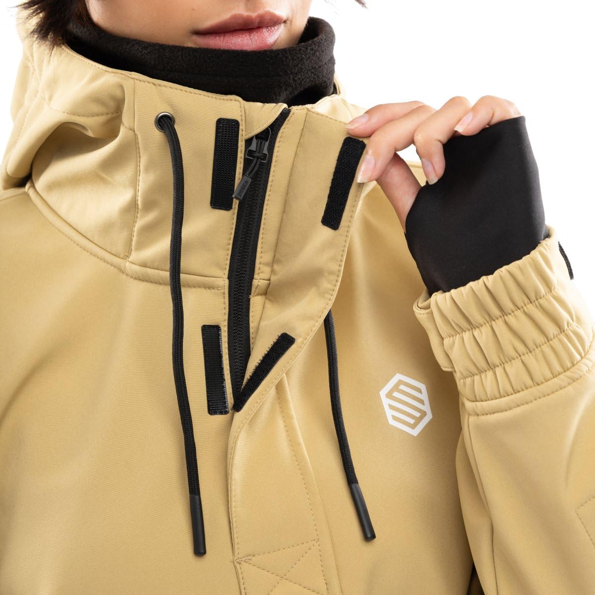 SIROKO Chaqueta para snowboard/esquí esquí y nieve W3-W Kamui Beige