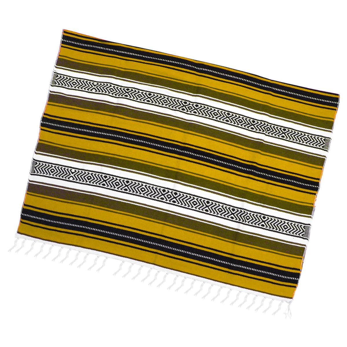 Couverture mexicaine tissée en coton et polyester de qualité