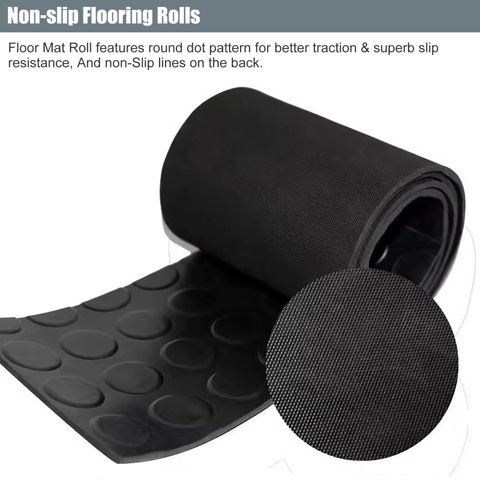 Rotolo Per Pavimenti In Gomma Nera - 6mm Spesso Italia - Foto 11