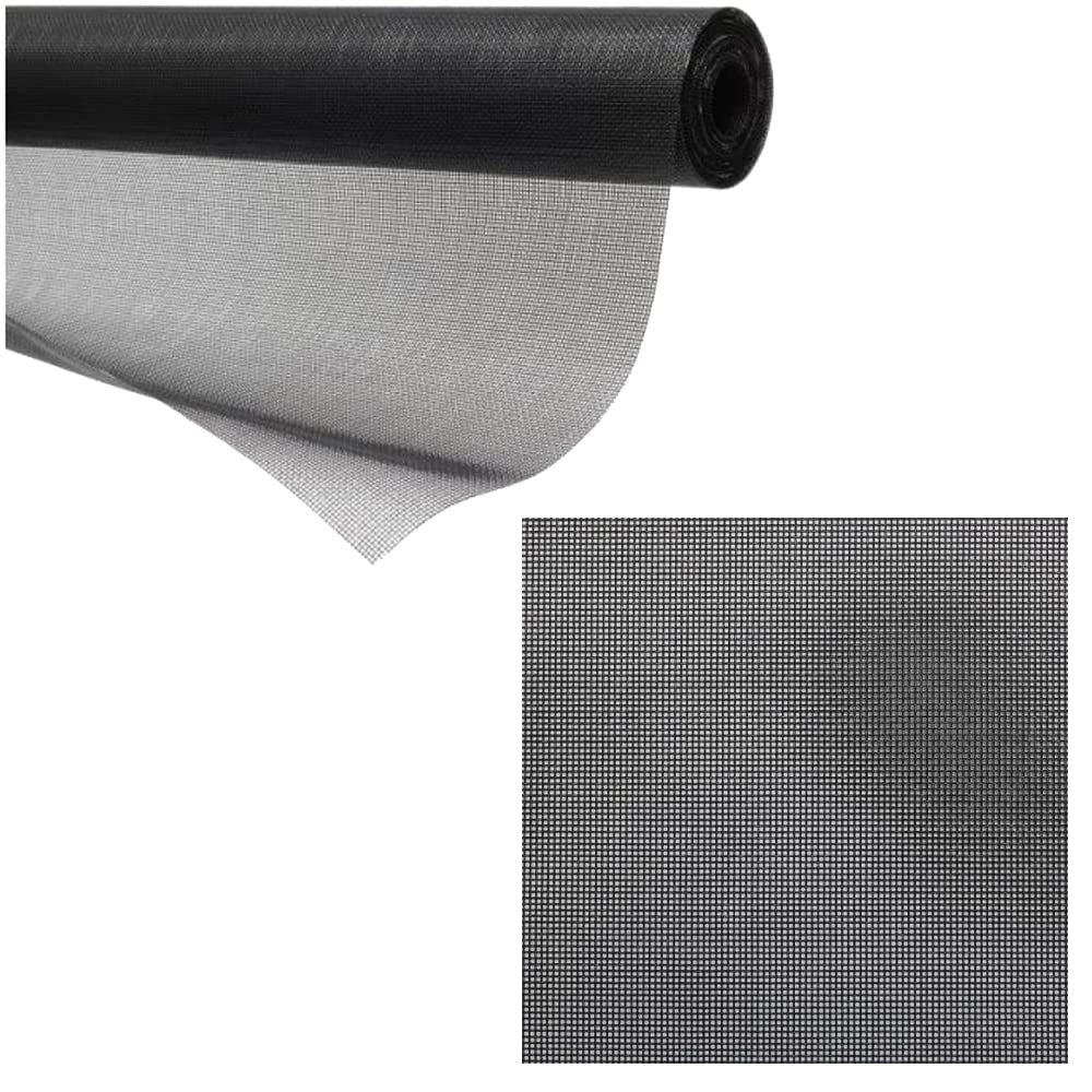 Black Midge Mesh For Windows 1.5 Meter Wide Sold By Meter Anti Pollen Window Mesh Window Mosquito Net Durable Fly Screens Replacement Fibreglass Fly Bugs Net — image 1