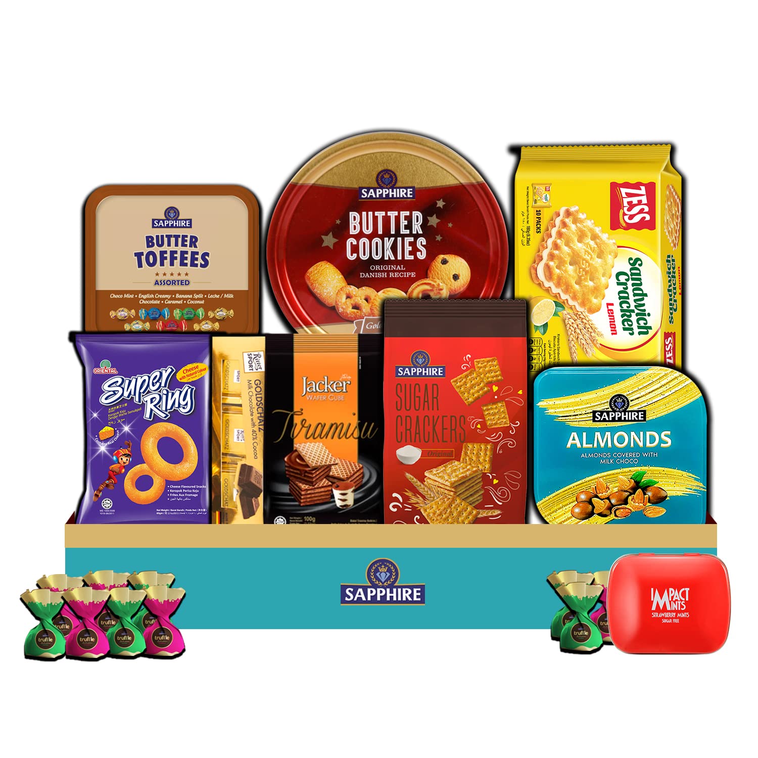 Sapphire SnackFull Box (White), Chocolate Snacks Box, Amazon.in