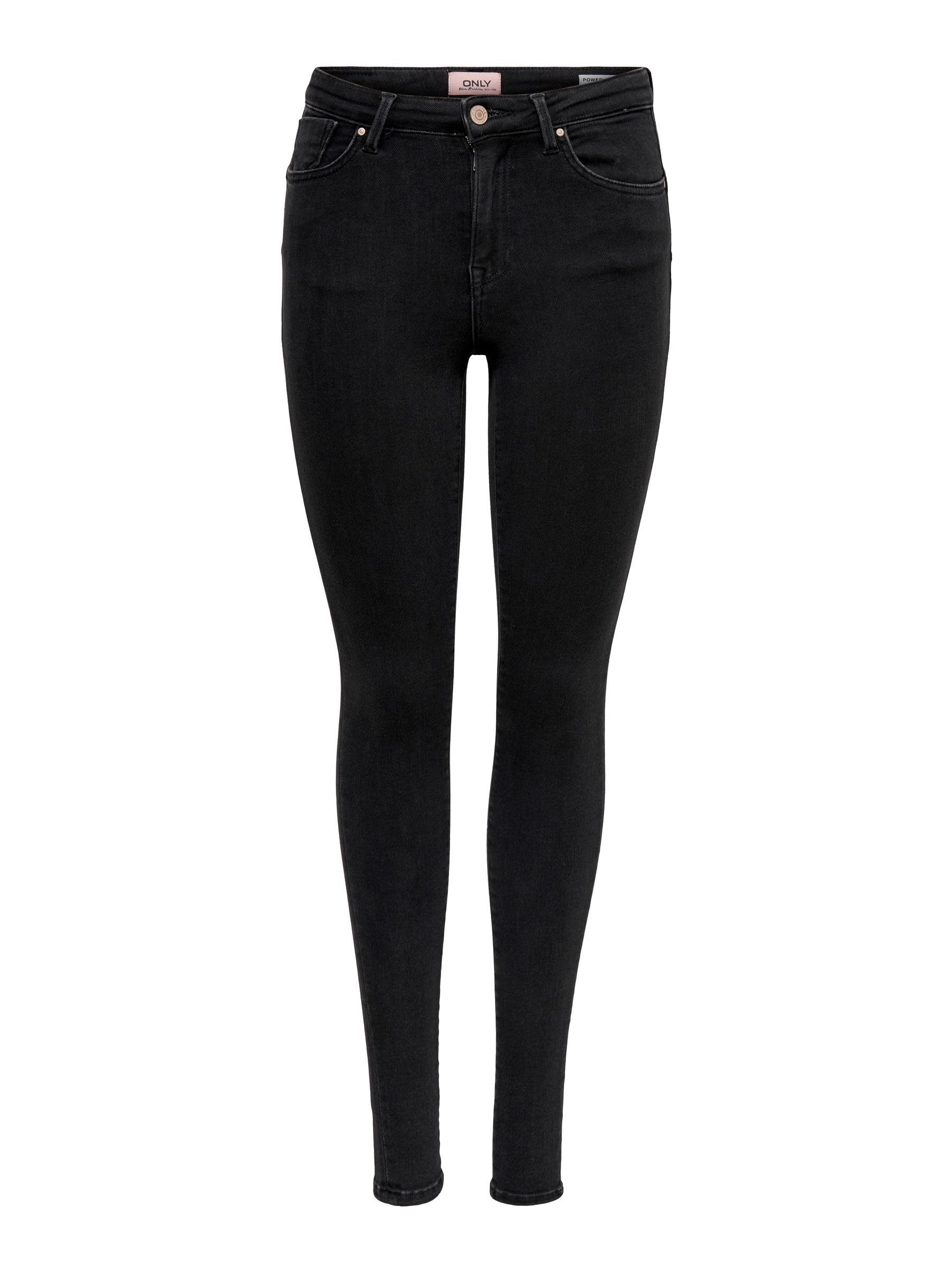 ONLY Female Skinny Jeans ONLPOWER Mittlere Taille Skinny Fit Jeans