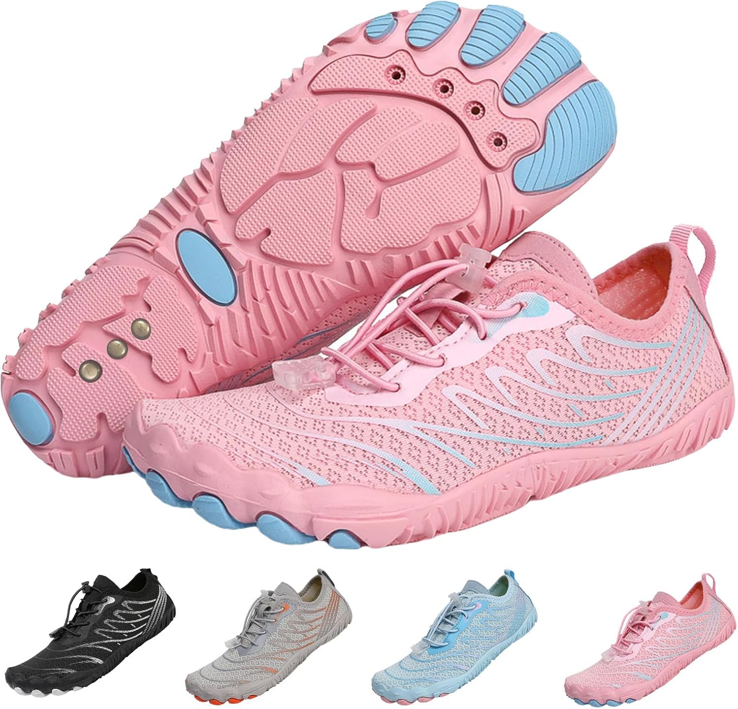 Grounding Shoes for Women, Hike Grounded Footwear for Men, Wide Toe Box Non-Slip Breathable Quick Dry Barefoot Shoes