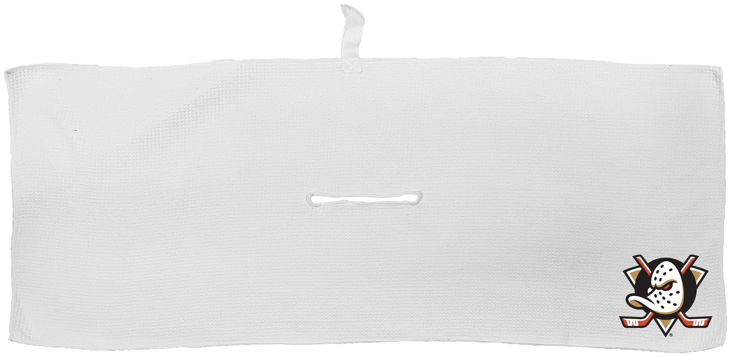 Team Golf NHL NHL - Toalla de microfibra de 16 x 40 pulgadas (blanco) con clip de mosquetón, microfibra de alta calidad con bolsillos profundos de gofre, absorción de agua superior y toalla de
