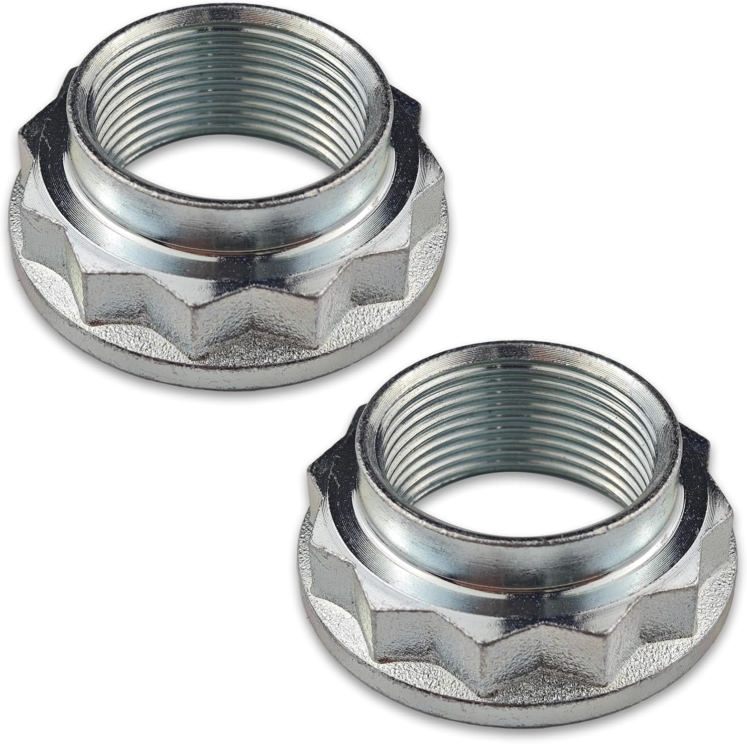 2Pcs Front & Rear CV Axle Nut Compatible with BMW 135I 325XI 328I 330I 335I 528I 550I 740I 740LI M Series X Series Z3 Z4 Z8,Spindle Nut Replace 33411133785, 33410412955