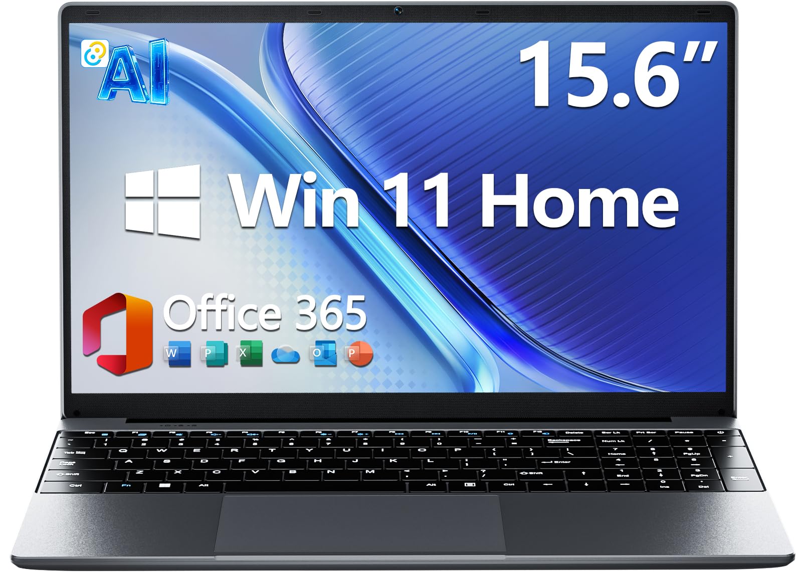 Amazon.com: ZAQTG 15.6'' AI Laptop with Office 365 6GB RAM 128GB