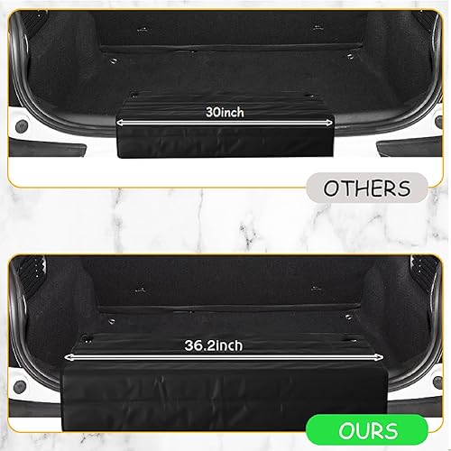 Miniatura 3 de Tinideya Protector de parachoques grande para automóviles, 36 x 25 pulgadas, protector de parachoques trasero, plegable, universal, para evitar